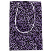 Sac Cadeau Moyen Empreinte de léopard pourpre (Devant)