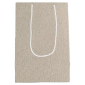 Sac Cadeau Moyen Empreinte Du Sable De Plage (Dos)