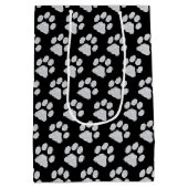 Sac Cadeau Moyen Empreintes de pattes (Dos)