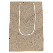 Sac Cadeau Moyen Empreintes Pieds Nus Anniversaire Dans Le Sable (Dos)