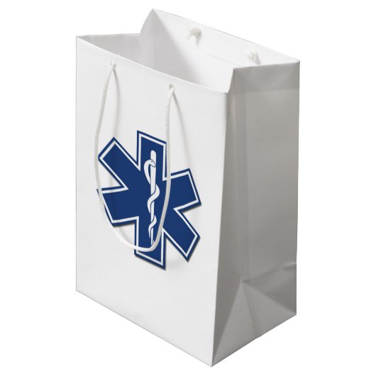 Sac Cadeau Moyen EMT Star of Life   (Devant Angle)
