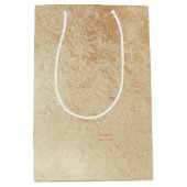 Sac cadeau moyen en or antique (Devant)