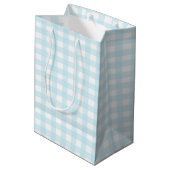 Sac Cadeau Moyen En vichy bleu 1 (Dos Angle)