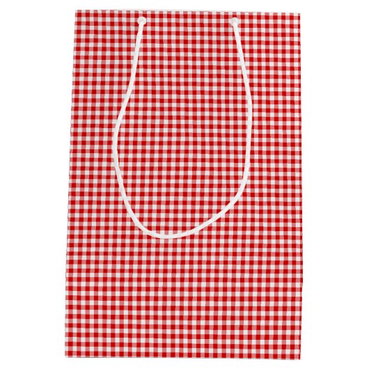 Sac Cadeau Moyen En vichy-CADEAU rouge m (Dos)