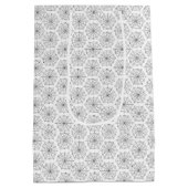 Sac Cadeau Moyen Enfants Halloween Éffrayant Spider Webs Noir Blanc (Dos)