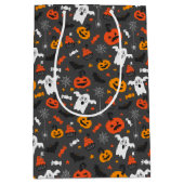Sac Cadeau Moyen Enfants Halloween Spider Webs Ghosts Cupcakes Citr (Devant)