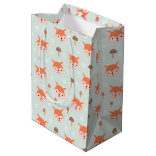 Sac Cadeau Moyen Enfants Jote Cartoon Fox Visite Champignons