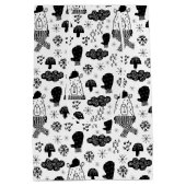 Sac Cadeau Moyen Enfants Mignonne Ours d'hiver Casquette Mitten Nua (Dos)