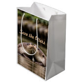 Sac Cadeau Moyen Enregistrer les Otters (Dos Angle)