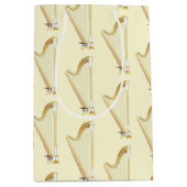 Sac Cadeau Moyen Enseignant de musique de harpe (Devant)