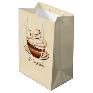 Sac Cadeau Moyen Enseigne de magasin d'affaires de café espresso Br