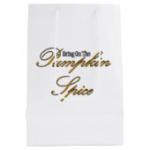 Sac Cadeau Moyen Épice citrouille (Dos)
