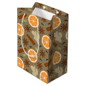Sac Cadeau Moyen épices de Noël (Dos Angle)