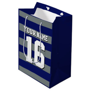 Sac Cadeau Moyen Équipe cycliste Jersey Preppy Stripe