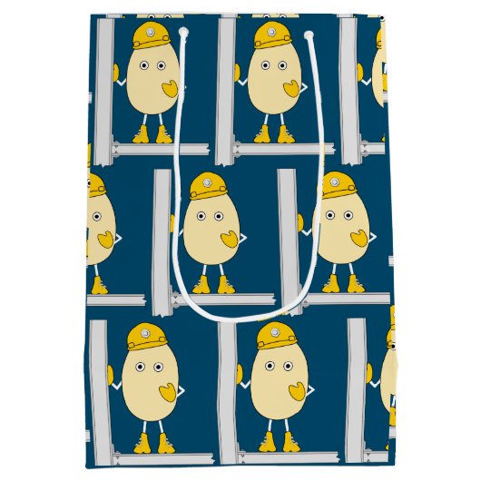 Sac Cadeau Moyen Équipe de construction (Dos)