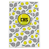 Sac Cadeau Moyen Équipe INITIALS de l'école de sport de raquette de (Devant)