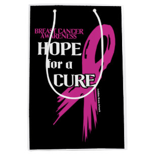 Sac Cadeau Moyen Espoir d'un Ruban Cure/Torn...Cancer du sein
