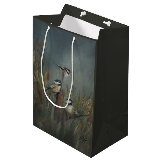 Sac Cadeau Moyen Étang des mésanges (Devant Angle)