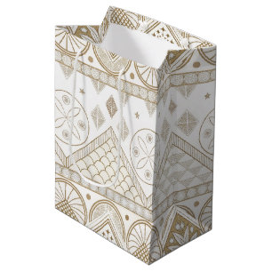 Sac Cadeau Moyen Ethnique géométrique Tribal Tribal sans couture Mo