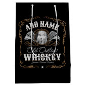 Sac Cadeau Moyen Étiquette de vieux whisky de contrebande Nom de fa (Dos)