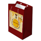 Sac Cadeau Moyen étiquette miel (Dos Angle)
