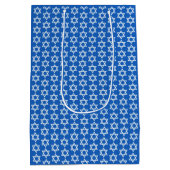 Sac Cadeau Moyen Étoile blanche de David Hannukah (Dos)