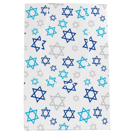 Sac Cadeau Moyen Étoile de David (Devant)