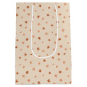 Sac Cadeau Moyen Étoiles De Vacances Simples Et Séparées (Dos)