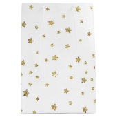 Sac Cadeau Moyen Étoiles d'or (Devant)