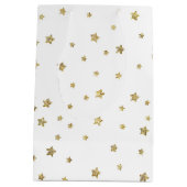 Sac Cadeau Moyen Étoiles d'or (Dos)