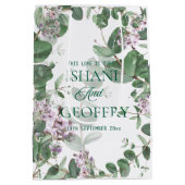 Sac Cadeau Moyen Eucalyptus Leaves Greenery Wedding (Dos)