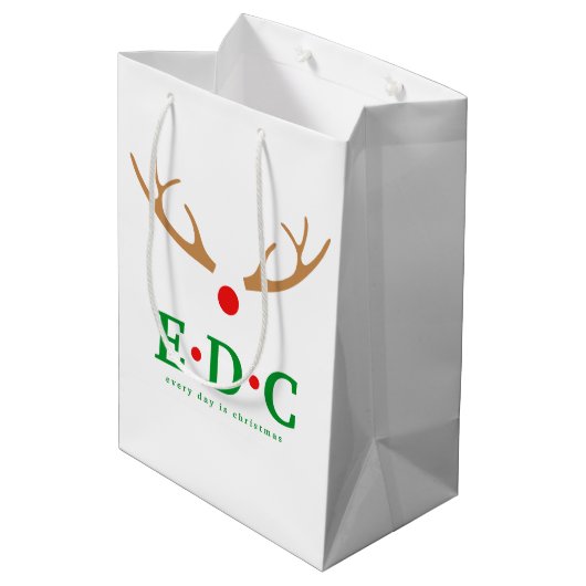 Sac Cadeau Moyen Every Day is Christmas Medium Gift Bag (Dos Angle)