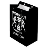 Sac Cadeau Moyen Exercice de forme physique (Dos Angle)