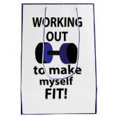 Sac Cadeau Moyen Exercice Poids de l'entraînement (Dos)