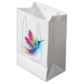 Sac Cadeau Moyen Exotic Rainbow Hummingbird (Devant Angle)