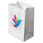 Sac Cadeau Moyen Exotic Rainbow Hummingbird (Dos Angle)
