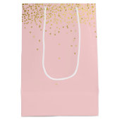 Sac Cadeau Moyen Eyelashes d'anniversaire avec Parties scintillant (Dos)