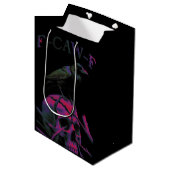 Sac Cadeau Moyen F-Caw-F Funny Black Crow Bird (Devant Angle)