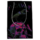 Sac Cadeau Moyen F-Caw-F Funny Black Crow Bird (Devant)