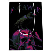Sac Cadeau Moyen F-Caw-F Funny Black Crow Bird (Dos)