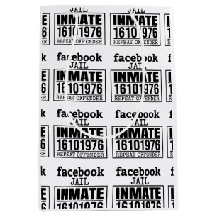 Sac Cadeau Moyen Facebook Prisonnier récidiviste