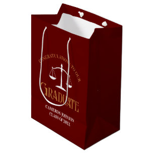Sac Cadeau Moyen Faculté de droit Marooon Gold Avocat