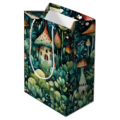 Sac Cadeau Moyen Fairytale en Fairyland Maison de champignons Green (Dos Angle)