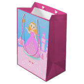 Sac Cadeau Moyen Fairytale Princess à Pink Birthaday Party (Dos Angle)