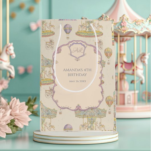 Sac Cadeau Moyen Fairytale Vintage Amusement Park