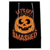 Sac Cadeau Moyen Faisons tomber Tipsy Halloween Jack-O’-Lantern (Dos)