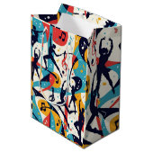 Sac Cadeau Moyen Faites la ZiggZagg - Papier cadeau (Devant Angle)