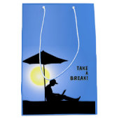 Sac Cadeau Moyen "Faites une pause !" (Devant)