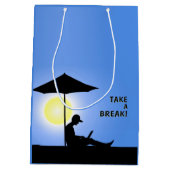 Sac Cadeau Moyen "Faites une pause !" (Dos)