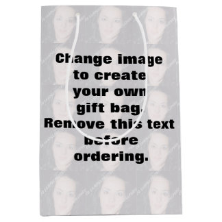 Sac Cadeau Moyen Faites votre propre photo personnalisée